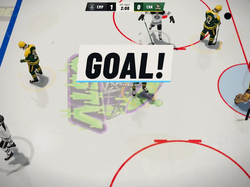 Goal! The Empire score against the Chickens