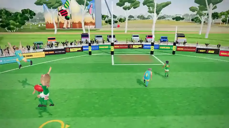 Straya Rules Football gameplay