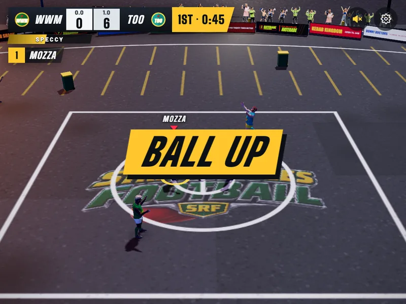Ball up under lights at the Servo